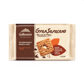 Galbusera GranSaraceno biscotto integrale con gocce di ...